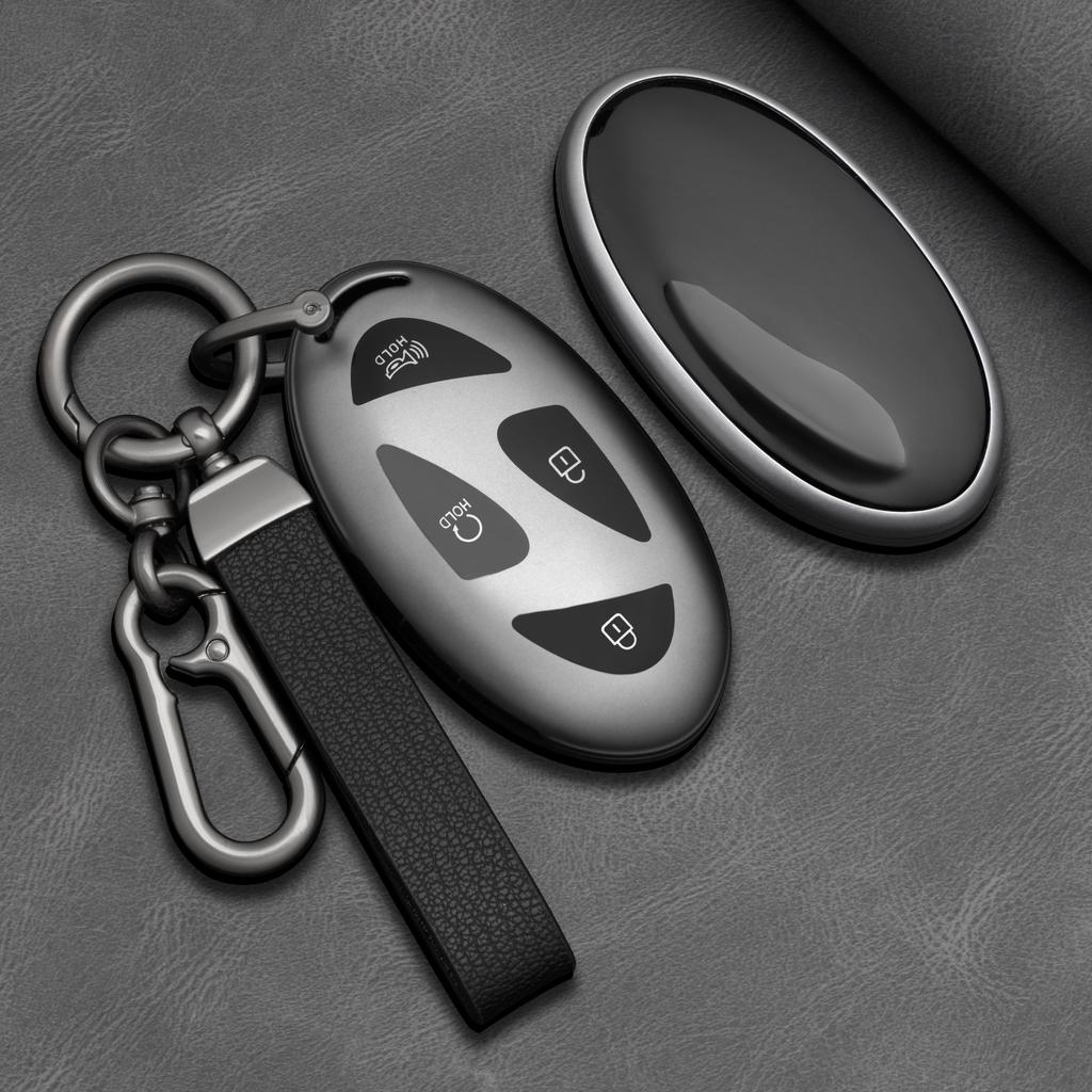 Tpu Car Key Case Cover For Hyundai Kona Ev N-Line Tucson Grandeur Gn7 Ioniq 6 Santa Fe Mx5 Garden Gl 7Button Accessories