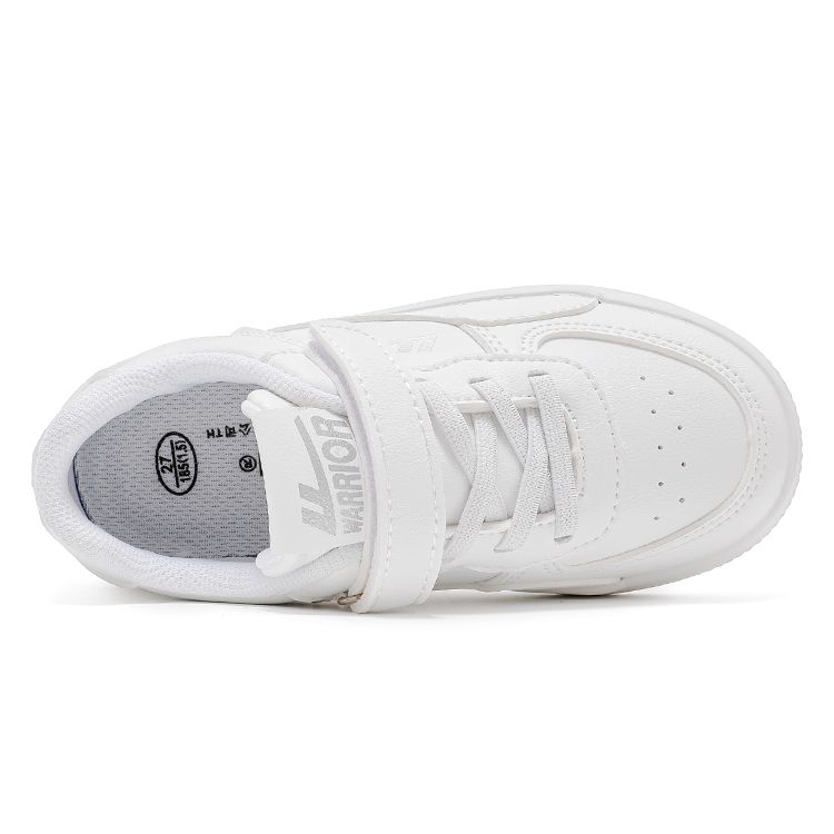 Warrior Rhythm Series Comfortable Versatile Low-Top Kids Skate Shoes Kids Sneaker White WZ(TH)-1419