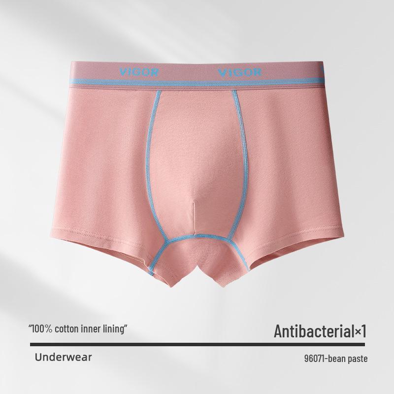 

Чоловічі бавовняні боксери великого розміру - Дихаюча спортивна білизна для підлітків L (Waist 68cm, 90-120 jin)