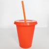 1 Pcs Reusable Straw Drinking Cup Personalized Flash Powder Water Bottle Durable Plastic Tumblers With Straws,Lid