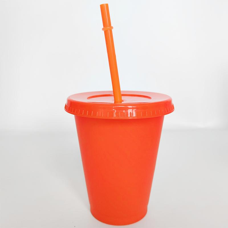 1 Pcs Reusable Straw Drinking Cup Personalized Flash Powder Water Bottle Durable Plastic Tumblers With Straws,Lid