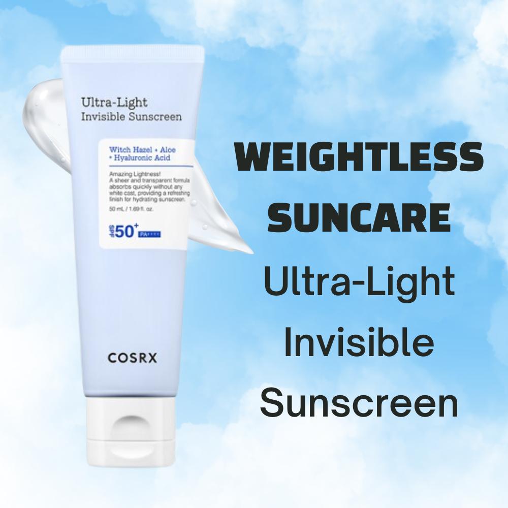 COSRX NEW, Ultra Light Invisible Sunscreen SPF 50 PA++++ (50ml / 1.69 Fl.oz)