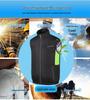 Men's Outdoor Cooling Vest with Fan for Heatstroke Prevention and Electric Welding Protection