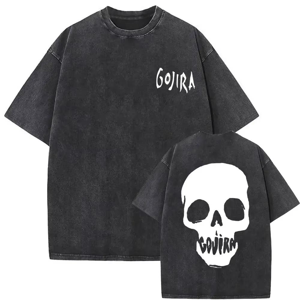 Prané Vintage Kovové Rocková Kapela Gojira Tričko Z Marsu Na Sirius Trička Pánské Dámské Gotické Punkové Oversized Trička Streetwear