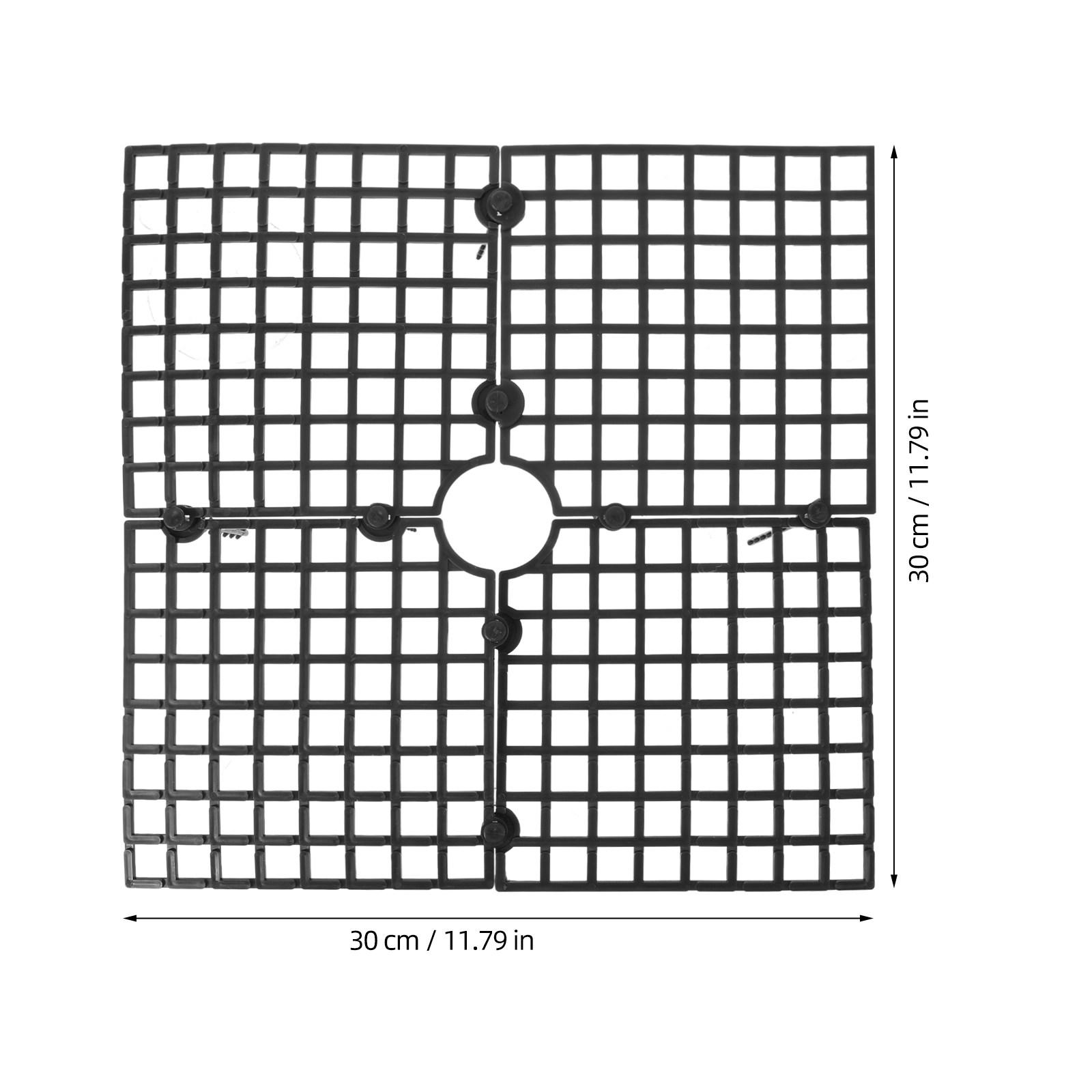 

Plant Pot Grid Cover Soil Protector for Flower Pots Garden Yard Office Shopping Mall Cat Dog Digging Stopper Flowerpot чёрный