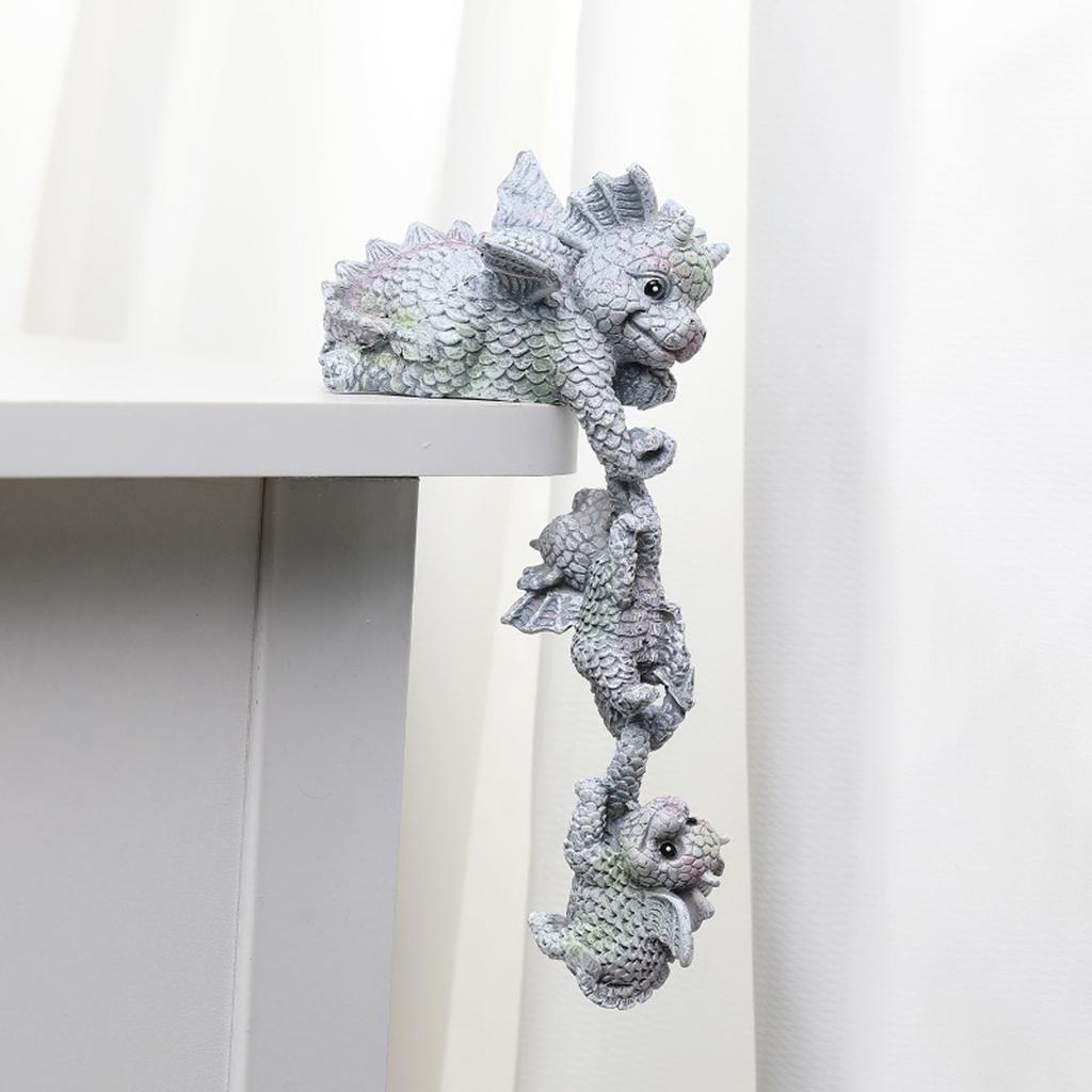 Hanging Mother And Child Dragon Resin Crafts Garden Courtyard Home Decoration