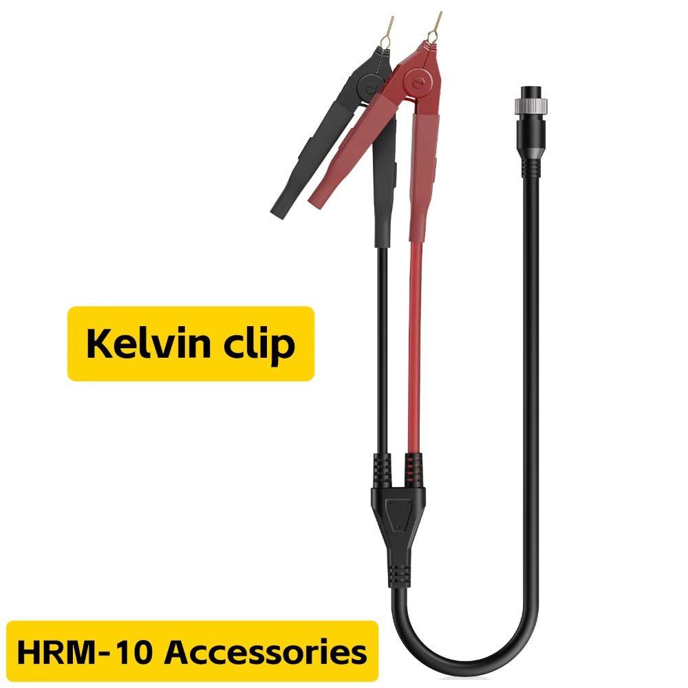 Pen Battery Clip Testing Probe Round Connector Internal Resistance Meter Kelvin Clip for HRM-10