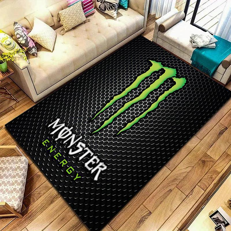 Monster Energy Carpet Rug for Living Room Bedroom Home Sofa Decoration,Kids play Nonslip Floor Mat