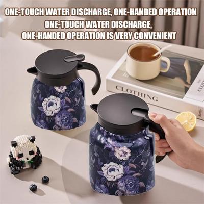 1000 ml Thermische Koffiekan 316 Roestvrij Staal Koffie- en Theepot Huis Kantoor Keuken Geïsoleerde Waterkoker Voor Warme & Koude Dranken