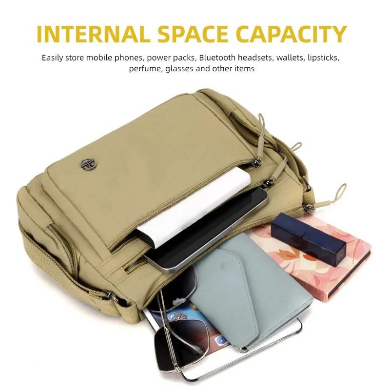 Fashionable Women's Crossbody Bag, Multi Pocket Storage,Lightweight Shoulder Bag,Suitable for Shopping, Commuting, and Daily Use