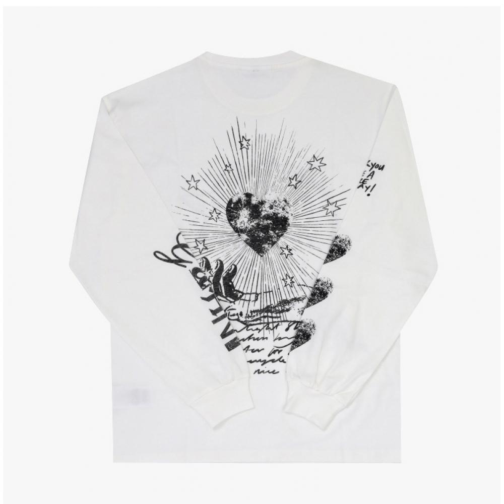 Ganni T4064 135 Moonlight Future Logo Print Women S Long Sleeve Tee