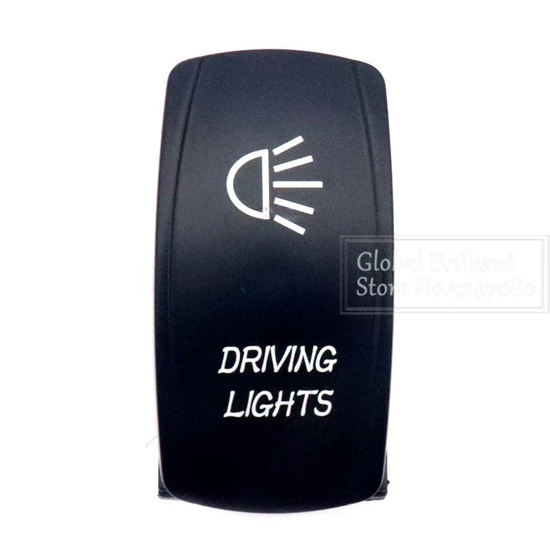 For Car Truck Marine 12V/20A 24V/10A Boat Rocker Switch Toggle 5Pin SPST / 7Pin DPDT ON-Off Switch with LED Light