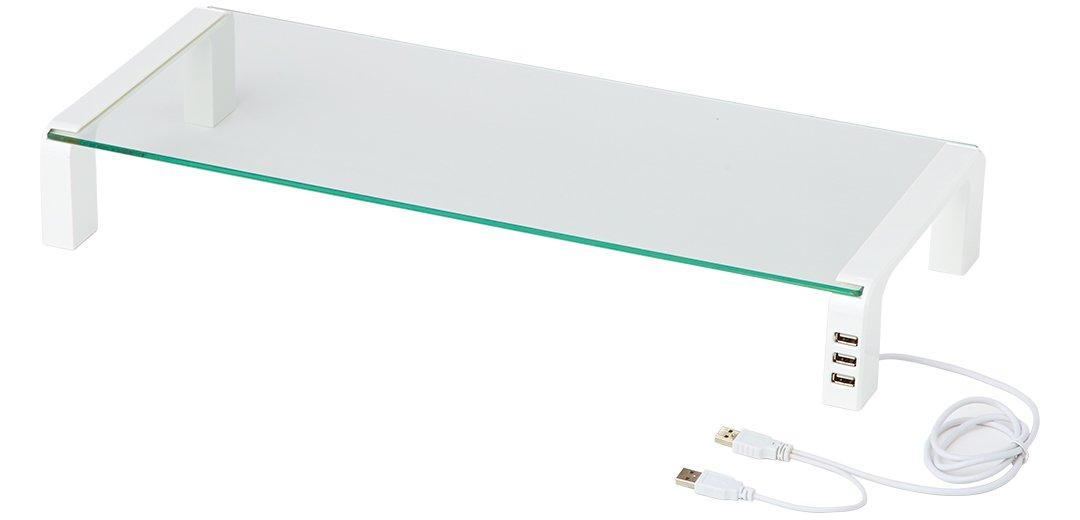 King Jim Desk Stand with USB White Hub, THDBU-20W белый