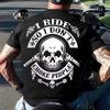 Summer New Tshirt Mens Print Wasteland Style Retro Style Street Domineering Motorcycle Trend Round Neck Short Sleeve