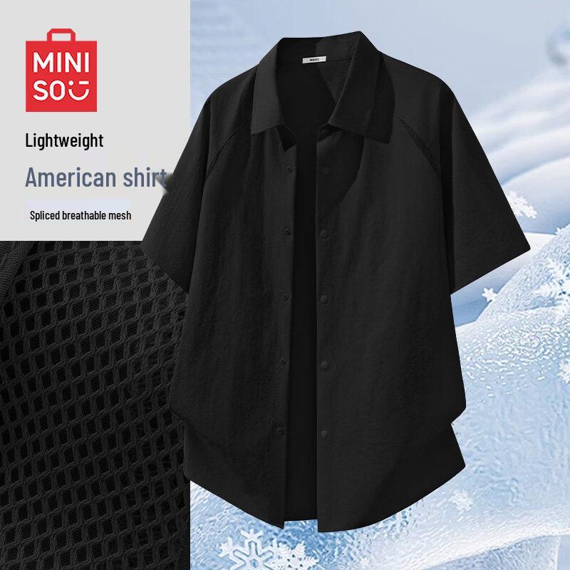 MINISO Men s American Style Short-Sleeve Shirt 2XL