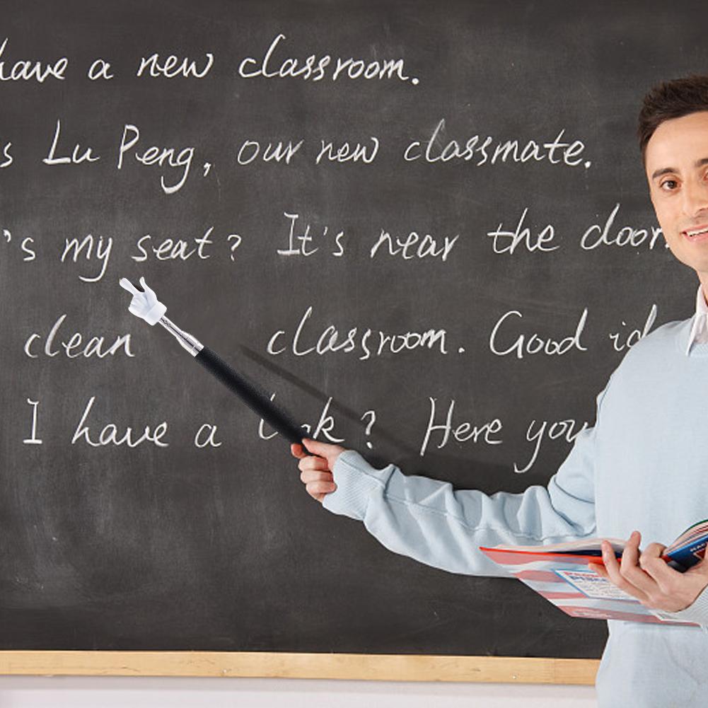 55cm Telescoping Teacher Pointer Colorful Retractable Teacher Hand Pointer For Classroom Kids Reading Pointer 1pc