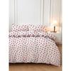 Bedding Set - 1 Duvet Cover 220 X 240 Cm + 2 Pillowcases 60 X 60 Cm - 50% Cotton, 50% Polyester - Red