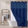 Tenda da Bagno a Doppio Strato con Pesi Magnetici Tenda Divisoria con Motivo a Waffle Tenda da Doccia Hotel