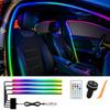 Strong Acrylic Construction Car Interior Mood Light LED with Sound Responsive Music Rhythm Control for Travel