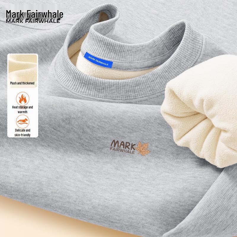 

Mark Fairwhale Men s Fleece-Lined Round Neck Sweatshirt 3XL