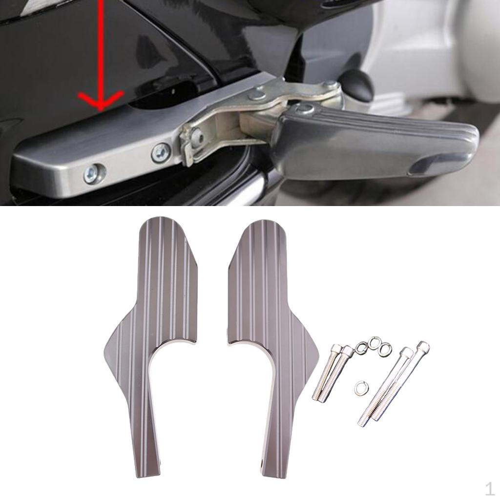 

1 Pair Foot Peg Extensions Extended Footpegs for GTS 300ie Titanium