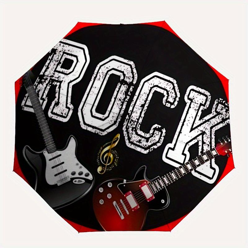 

1pc Electric Guitar Automatic Opening/closing umbrella, Compact Travel Umbrella - - Festive Accessory, Sturdy Ribs yy250807071