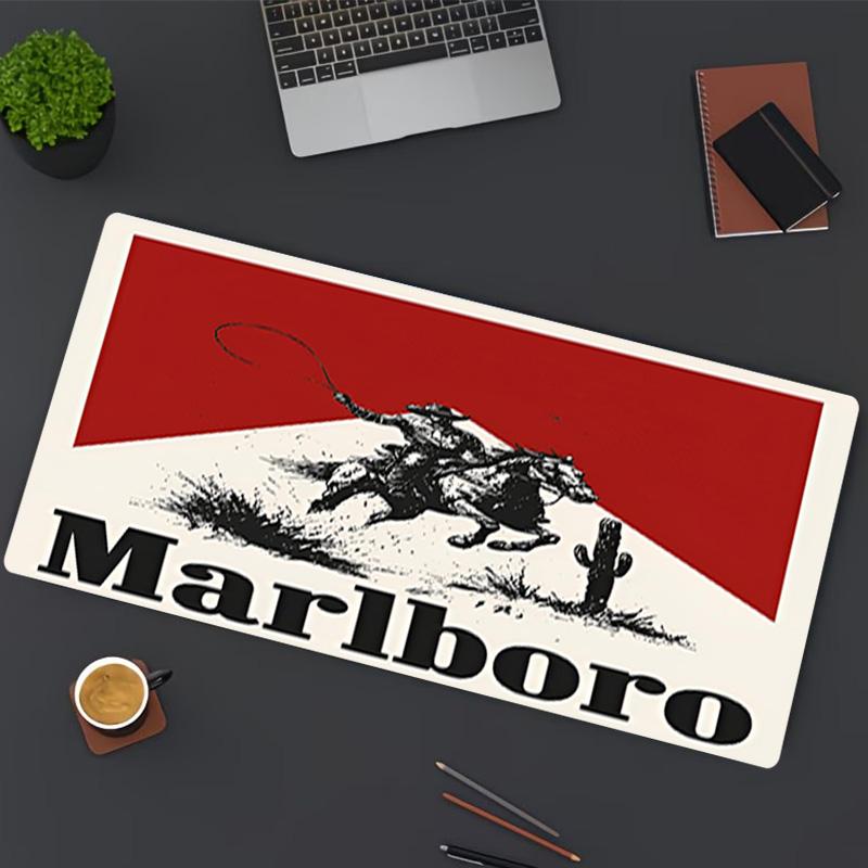 Marlboro Print Mouse Pad, for Keyboard Pad Laptop PC Mat for Office Home Use, Desk Decor, Perfect Birthday Gift for Gamers
