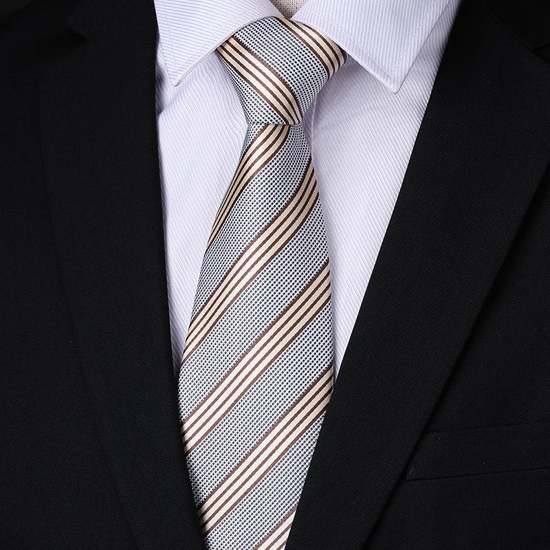 Men'S Blue Business Dress Tie Wedding Groom Work Korean Version Zipper-Style No-Beater Tie Gift Box