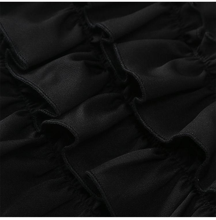 Flickors Moderiktiga Plisserade Puffiga Kjol: Vår & Sommar Collegestil