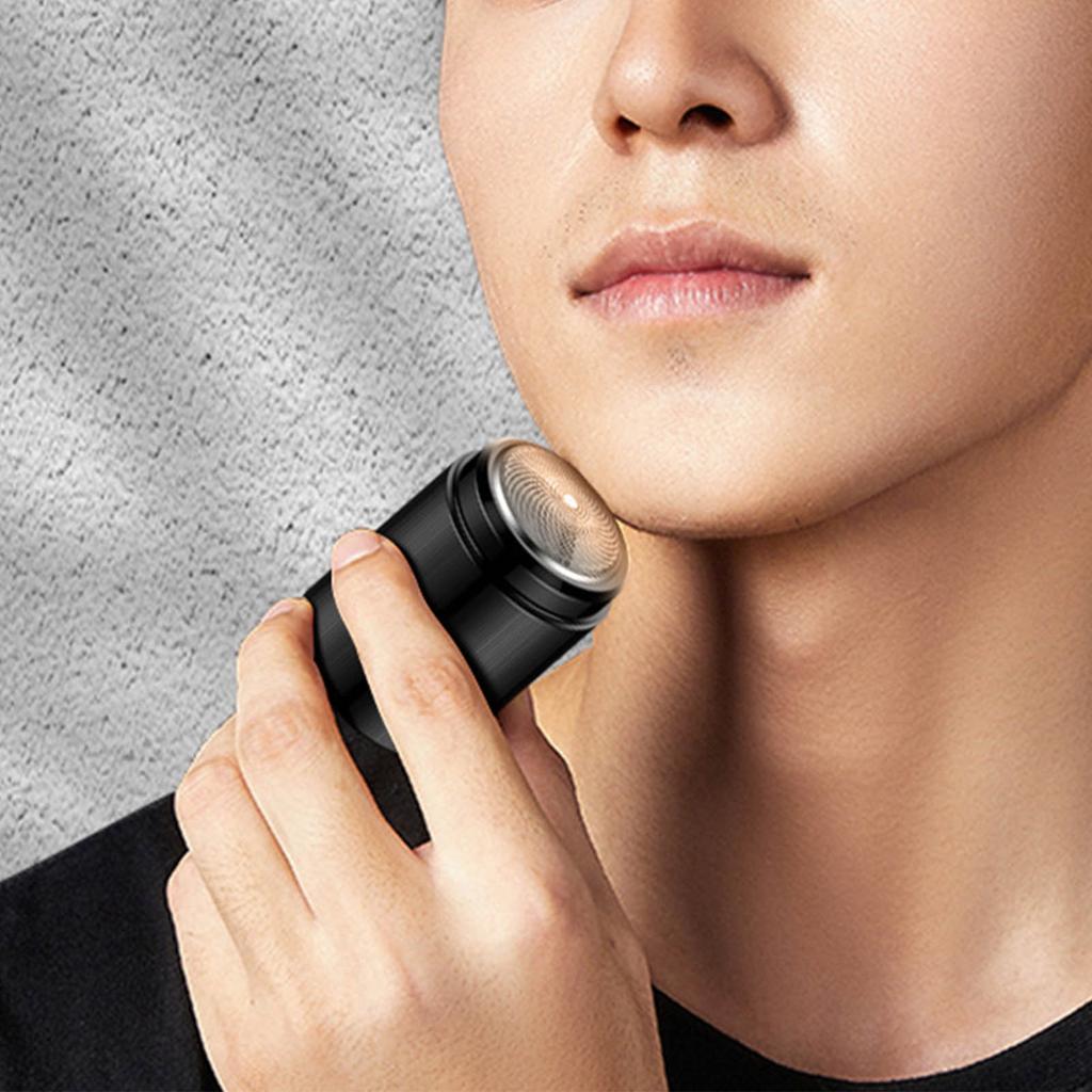 Electric Beard Trimmer for Men Rechargeable Portable Travel Beard Trimmer for Mustache Stubble Body Grooming Black