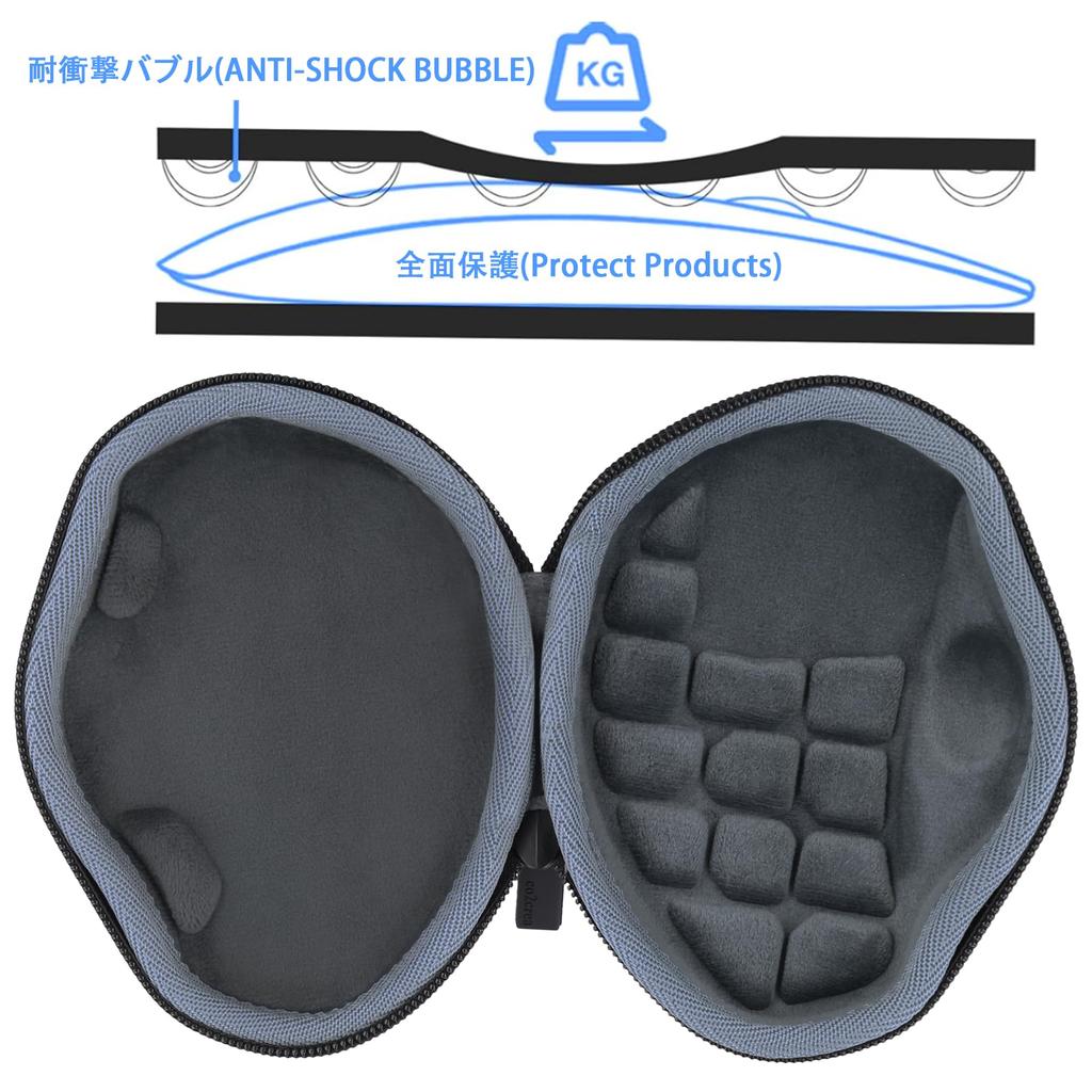 Logitech MX ERGO MXTB2d/MXTB1s Bluetooth Wireless Trackball with Convenient Hard Case Bag for Travel, Black - co2CREA (Case Only)