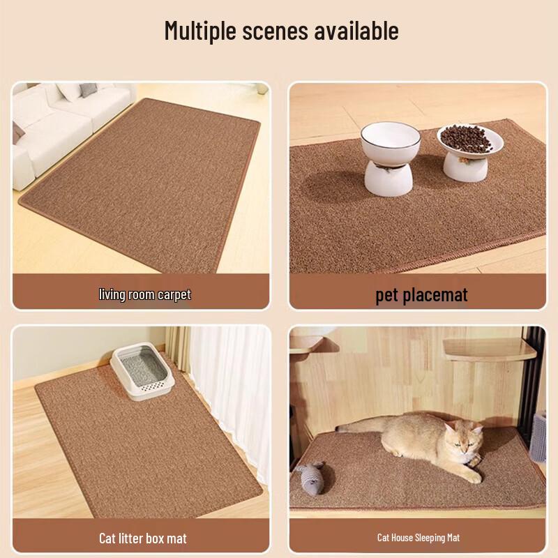 Sisal-Style Corrugated Cat Scratching Mat