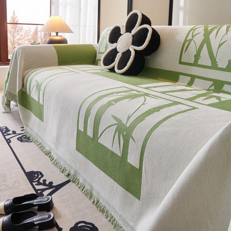 

Чехол для дивана в стиле бохо Four Seasons Universal Anti-Scratch Protector для мебели в гостиной, 3 сиденья, цвет ириски, цельный 180x130cm