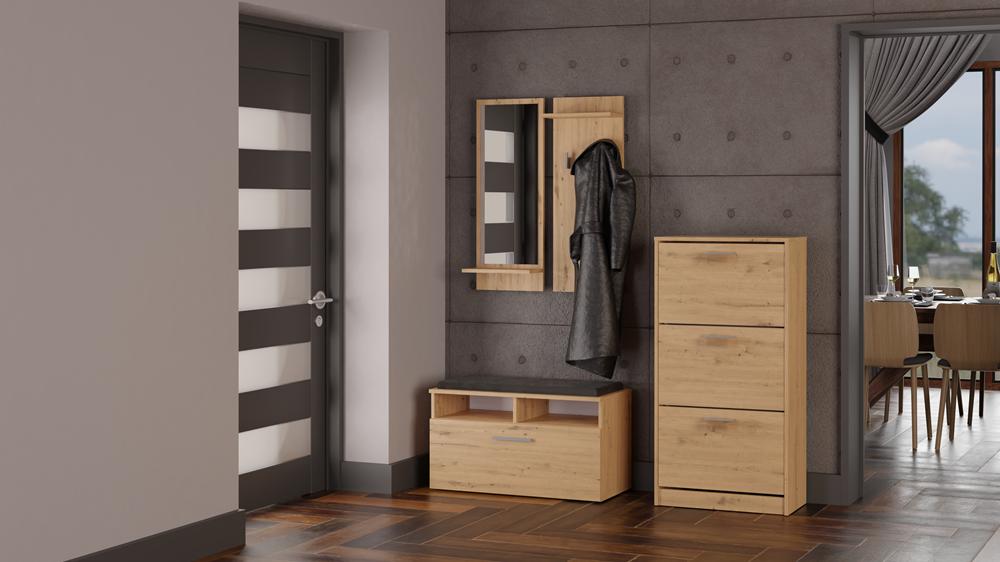 Shoe Cabinet Paula Chest Of Drawers Oak Artisan
