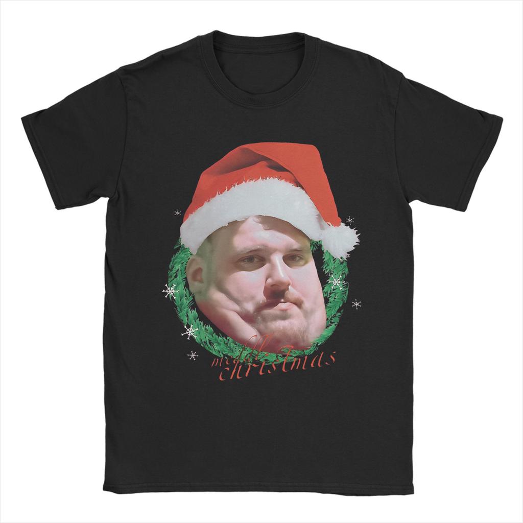 Meddl Xmas Christmas Lord Drachenlord Meme T Shirt for Men Cotton TShirt Crewneck Rainer Winkler Tee Shirt Short Sleeve Clothes