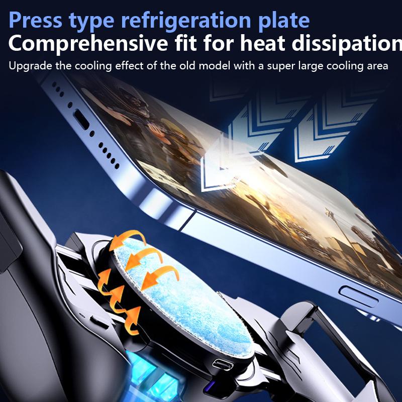Mobile Phone Cooling Gamepad Semiconductor Cooler For Iphone Android Game Controller Accessories Type-C Low Noise Phone Handle