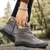 Autumn New Men High Top Boots High Quality Breathable Workwear Shoes for Men Trendy Anti Slip Casual Shoes Men Botas Para Hombre