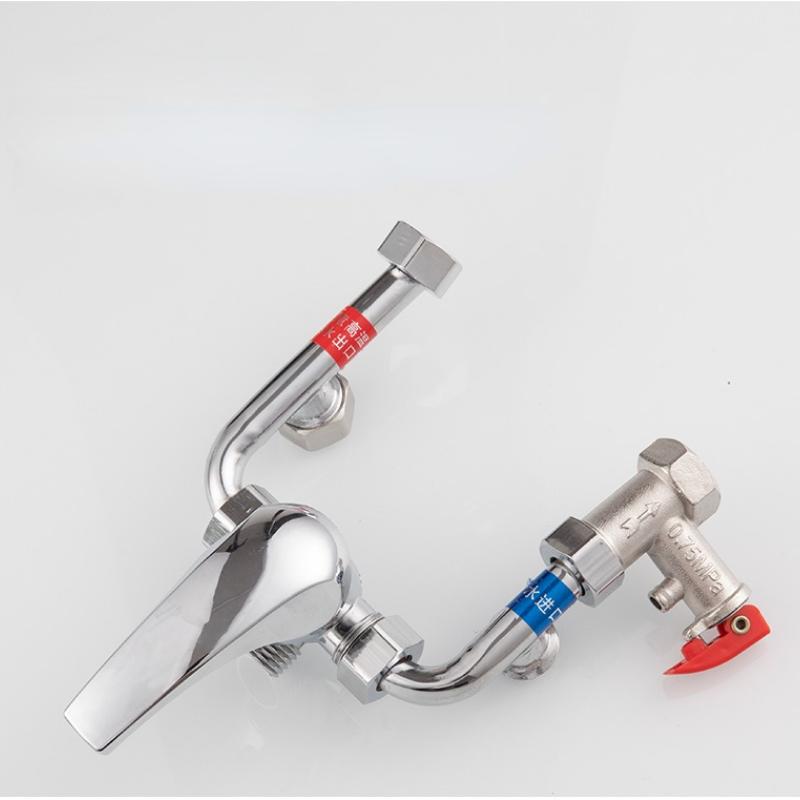 Water Heater Hot and Cold Mixing Valve Shower Faucet Bathroom U-shaped Zinc Alloy Copper Pipe Shower Mixing Valve Faucet