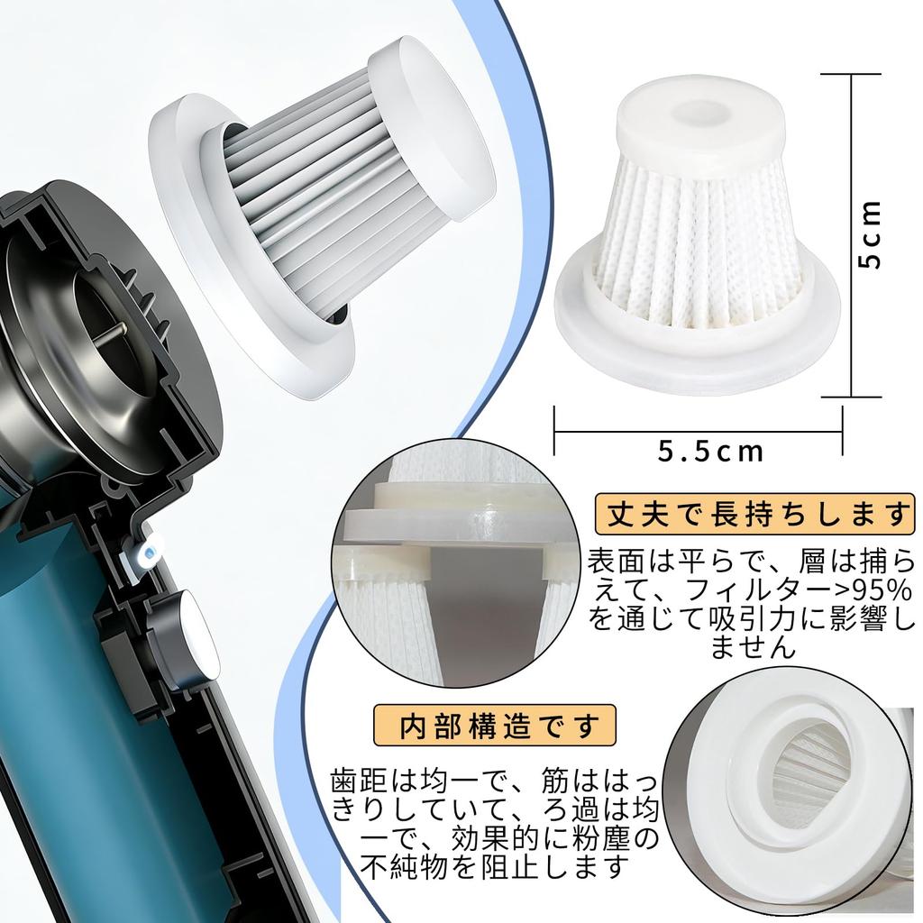DACAIFH HEPA Filter for Car Vacuum Cleaner, Handheld Vacuum Cleaner
