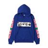 Hunter X Hunter Killua Anime Hoodie Sleeve Letter Print Black Manga Long Sleeve Casual Hooded Pullover Sweatshirt