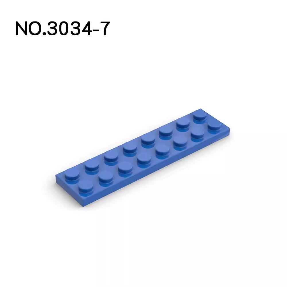 Non-Toxic 20Pcs Moc Parts 3034 Plate 2 X 8 Compatible Bricks Diy Assmble Building Blocks Particle Kids Puzzle Brain Toy Birthday Gift