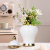 European Flower Vase Crafts Ornaments Porch Decorative Ceramics Lightly Electroplating General Jar Home Decoration Ornaments
