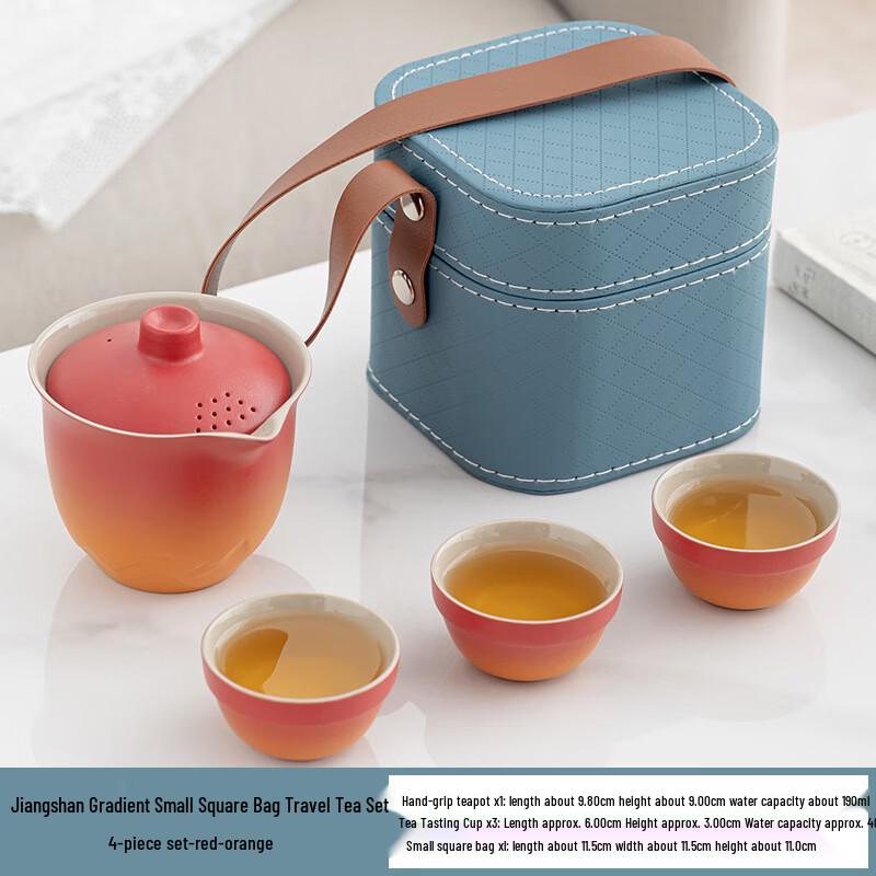 LISM Portable Ceramic Travel Tea Set