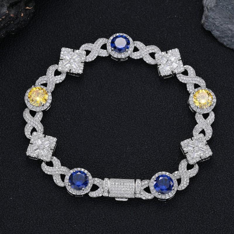 Minimalist Square Zircon Pendant Necklace Men Women Gold Plated Copper Chain Daily Wear Fashion Jewelry