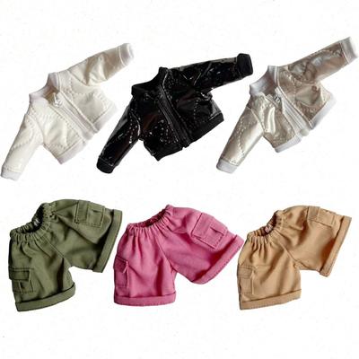 For Zsiga Doll Clothes Workwear Style Top Shorts Necklace Outfit For 1/8 BJD Doll Camping Dress Up Clothing Accessories