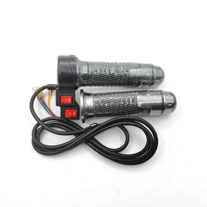 12V-72V Universelle Lenkergriffe Dreistufiger Drehgriff Gaspedal für Citycoco Elektroroller Fahrrad Zubehör
