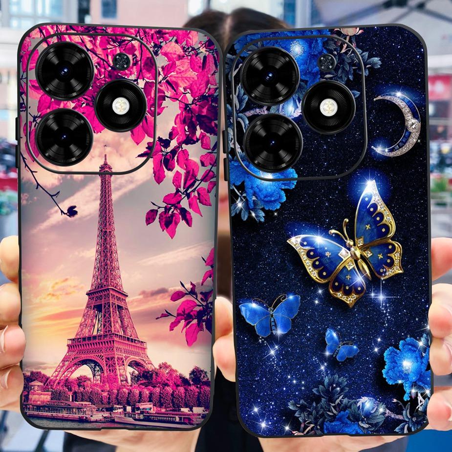 For Infinix Smart 8 Case X6525 Luxury Popular Painted Cover Matte Phone Case For Infinix Smart 8 Smart8 Soft Fundas 6.6'' Bumper