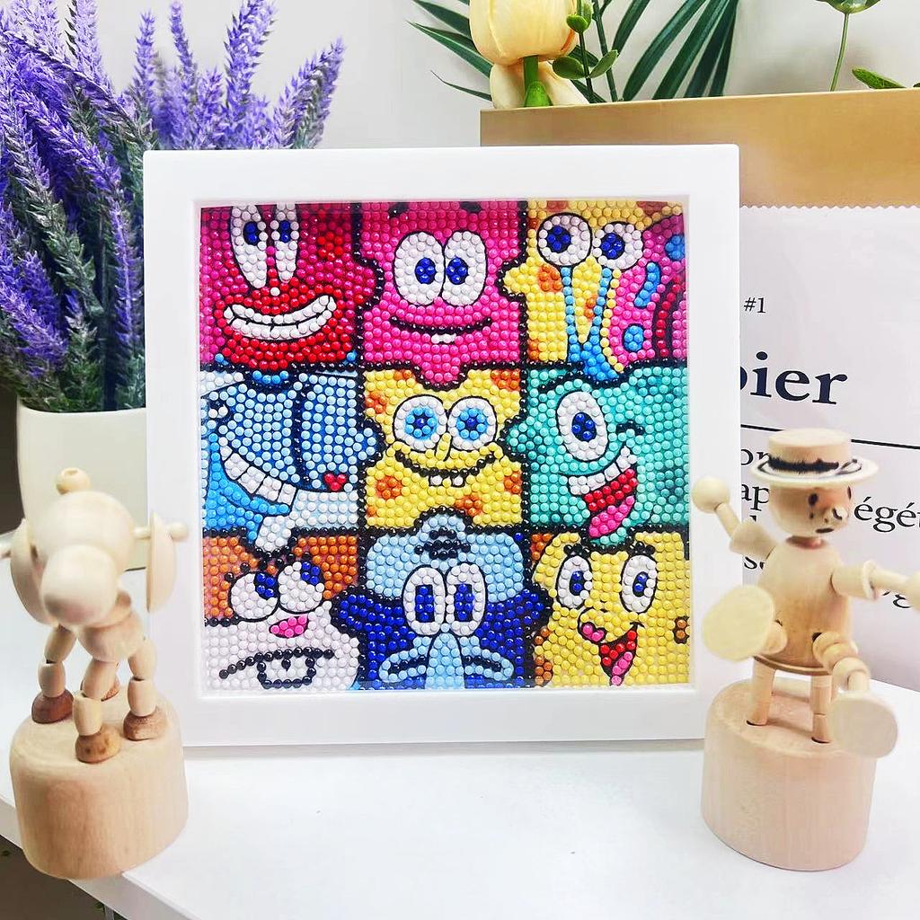 Children'S Diamond Painting Handmade Diy Masonry Painting Cartoon Diamond Sticker Bedroom Living Room Decorative Painting Photo Frame