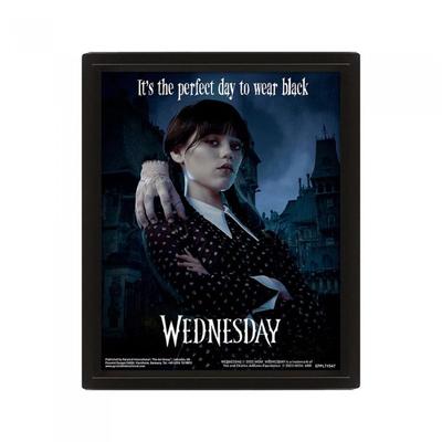 Wednesday Perfect Day Lenticular Framed Poster