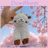 Plush Sheep Keychain Soft Crystal Plush Keyring For Kids And Teens